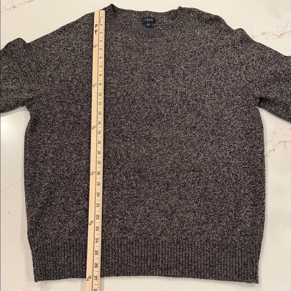 J.Crew Lambswool Blend Crewneck Sweater Gray Knit Classic Men’s Large